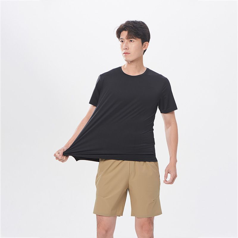 Men's Clothing Sports Short Sleeved T Shirts For Men Thin And Quick Drying Clothes Casual Outdoor Running Basketball Training And Fitness Clothes_viptrois.com