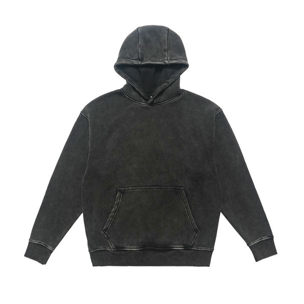 Autumn American 500G Washed Vintage Hoodie Loose Fit Unisex Couple Trendy New Style_viptrois.com