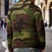 Pure Foreign Trade New Men's Clothing Autumn Winter Camouflage Jacquard Sweater Turn-down Collar Slim Fit Knitted Jacket Coat_viptrois.com