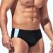Men's Triangle Solid Color Tight Anti Exposure Anti Embarrassment Sexy Sports Fashion Swimming Trunks_viptrois.com