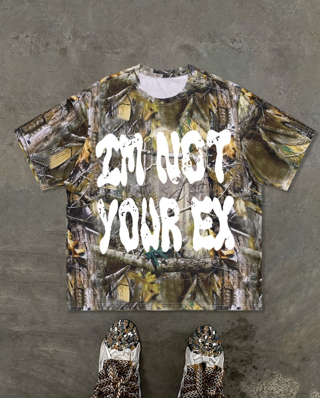 Men's Clothing Simple Fashion Camouflage Print Short Sleeved T Shirt_viptrois.com
