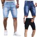 Men's Clothing Men's Stretch Denim Shorts Men's New Denim Shorts New_viptrois.com