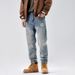 Men's Clothing High Street Loose Straight Jeans Men's Daddy Pants Tapered Long Pants_viptrois.com