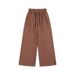 Men's Clothing 350g80 Cotton Washed Old Sweatpants Retro Style Big Terry Big Size Pants OVERSIZE Lace Up_viptrois.com