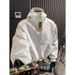 New Minimalist Half Zipper Hooded Sweatshirt With Trendy Temperament, Fashionable And Versatile Loose Top_viptrois.com