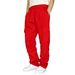 Men's Cargo Jogger Pants – Streetwear Utility Trousers With Adjustable Drawcord & Multi-Pockets (S-XXL, Non-Iron Polyester, Urban Commuter Essential)_viptrois.com