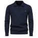 Man's Clothing Top Long Sleeve Men's Sweater Slim-fit Lapel High Quality Men's Sweater_viptrois.com
