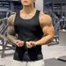 Men's Clothing Men's Solid Color Quick Drying Ribbed Sleeveless Vest Breathable Training Top Sweat Wicking Sports Vest For Summer_viptrois.com