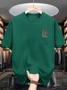 100 Cotton Men's Summer Short Sleeved Round Neck Loose Oversized T-shirt Top Breathable And Comfortable_viptrois.com