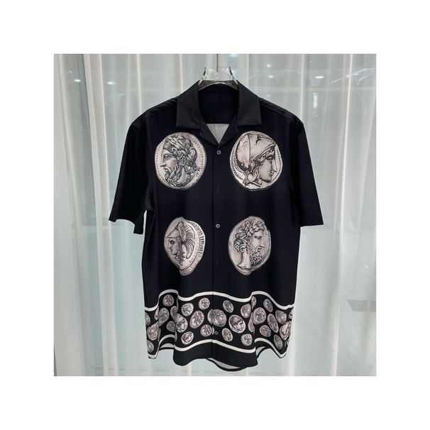 2024 Spring And Summer New Fashion Fashion Travel Youth Popular Digital Printing Men's Short Sleeved Shirt Shirt_viptrois.com