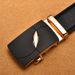 Men's leather belt automatic buckle men's belt trouser belt casual business belt men's belt_viptrois.com
