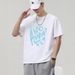 Summer Short-sleeved T-shirt Men's Korean Version Trendy Simple Half-sleeved Top Hong Kong Style Loose Casual Trendy T-shirt_viptrois.com