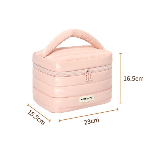 Storage Bags Portable Storage Bag Hand Held Cosmetic Bag Travel Down Storage Bag Large Capacity High Value Cosmetic Bag_viptrois.com