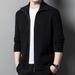 Pure High-end Wool Men's Sweater Cardigan Turn-down Collar Jacket Winter Thickened Warm Solid Color Knitwear Wholesale_viptrois.com