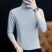 High Collar Spring And Autumn Long Sleeve T-Shirt Men's Korean Style Pure Cotton Warm Base Shirt One Piece Dropshipping_viptrois.com