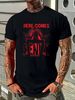 NWT Kenny Acker Here Comes Cool Man Unisex T-Shirt Homme Graphic Breathable Summer Stretched Versatile Streetwear Stylish Casual Comfortable_viptrois.com