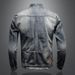 Marvel Venom Denim Jacket For Men - Vintage American Style Slim Fit Stand Collar Zip Up Workwear Coat For Riding & Motorcycle_viptrois.com