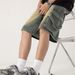 Men's Clothing Denim Shorts Personality Lanyard Loose Casual Loose Large Size Wide Leg Pants_viptrois.com