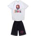 Men's Clothing Casual Short-Sleeved Shorts Suit Manana Sera Bonito Letter Print T-Shirt Suit_viptrois.com