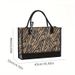 Women's Bags Tote Bag Ladies Bag Zebra Print Leopard Pattern Handbag Fashion Shopping Bag_viptrois.com