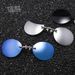 New Clip-on Hacker Empire Metal Round Frame Sunglasses Unique Rimless Glasses_viptrois.com