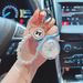 Pearl String Small Austin Immortal Flower Keychain Creative Holiday Gift Fashion Simple Car Key Chain Bag Pendant_viptrois.com