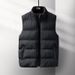 Cross Border Large Size Casual Men's Vest Men's Loose Autumn And Winter Vest Warm Down Cotton Warm Jacket Cotton Clothing_viptrois.com