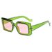 Candy Color Square Sunglasses For Men & Women - 3-Pack UV Protection (Euro-American Style)_viptrois.com