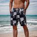 Men's Quick-Dry Beach Shorts With Stylish Prints - Lightweight & Breathable For Summer, Swimming, And Casual Wear_viptrois.com