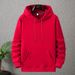Pure Fleece-Lined Pullover Hoodie Plus Size Loose Fit Men's Super Soft Comfortable Winter_viptrois.com