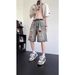 Men's Clothing Denim Shorts Men's Washed Trendy Casual Retro 5 Point Youth Handsome Pants_viptrois.com