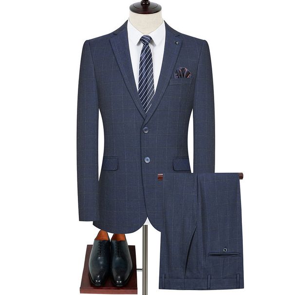 CT 2025 Spring New Set Business Casual Wedding Party Men's No Split Slim Fit Suit A969_viptrois.com
