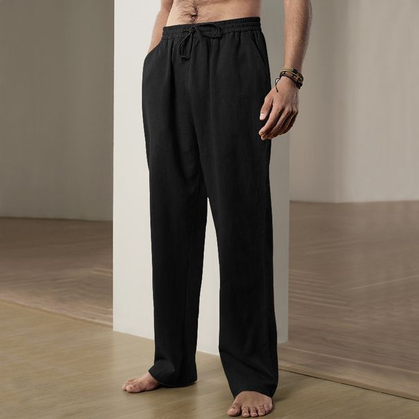 Men's Clothing E Men's Simple Fashion Solid Color Casual Straight Pants For Men_viptrois.com