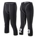 Men's clothing Fitness Men's Sports leggings Basketball seven point leggings quick dry_viptrois.com