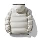 Men's Winter Warm Waterproof Hooded Puffer Jacket With Large Size Options (M-8XL) - Breathable Polyester Outerwear For Casual & Outdoor Activities_viptrois.com