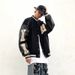 Men's Casual Streetwear Baseball Jacket - Hip Hop Loose Fit Stand Collar Bomber Coat For Teens & Young Adults (Green, Black, Purple)_viptrois.com