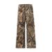 JIAMU Branch Camouflage Ins Cargo Pants American Distressed Design Sense Loose Outdoor Slacks Print Relaxation_viptrois.com