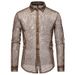Men's Clothing New Products Men's Hollow Nightclub Long Sleeve Shirt Large Size Shirt Performance Costume_viptrois.com