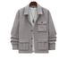 Men's Retro Workwear Jacket Multi-Pocket Casual Chore Coat For Spring Autumn Functional Multi-Pocket Design_viptrois.com