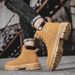 European Warm Series Men's Construction Site Wear-resistant Work Martin Boots Waterproof Non-slip Hiking Sports Autumn_viptrois.com