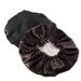 Reversible Satin Sleep Cap - Double-Sided Hair Protection With Fashionable Button Closure For Women_viptrois.com
