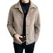 Men's Autumn And Winter Korean Version Trend Slim Fit Casual Short Felt Woolen Jacket Men's Thickened_viptrois.com
