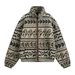 Autumn And Winter New Ethnic Style Jacquard Fleece Men's Jacket Stand Collar Cardigan Casual Warm Top Jacket_viptrois.com