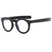 Women's Eyewear Frames Versatile Rivet Plain Glasses For Women Fashionable Trend Oval Anti Blue Light Glasses Can Be Matched With Myopia Frame Glasses_viptrois.com