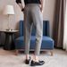 Men's Clothing Casual Nine Point Trousers Summer New Style Drop Feel Trousers Trendy Thin Straight Leg Long Trousers_viptrois.com