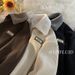 Loom Corduroy Polo Collar Sweatshirt Autumn And Fleece-Lined Thickened Lamb Wool Jacket Men's Winter Hong Kong Style Youth_viptrois.com