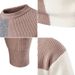 Men's Fashion Knit Sweater With Color Block Design, Round Neck, Long Sleeve, Loose Fit, Thick Warm Pullover For Casual Wear_viptrois.com