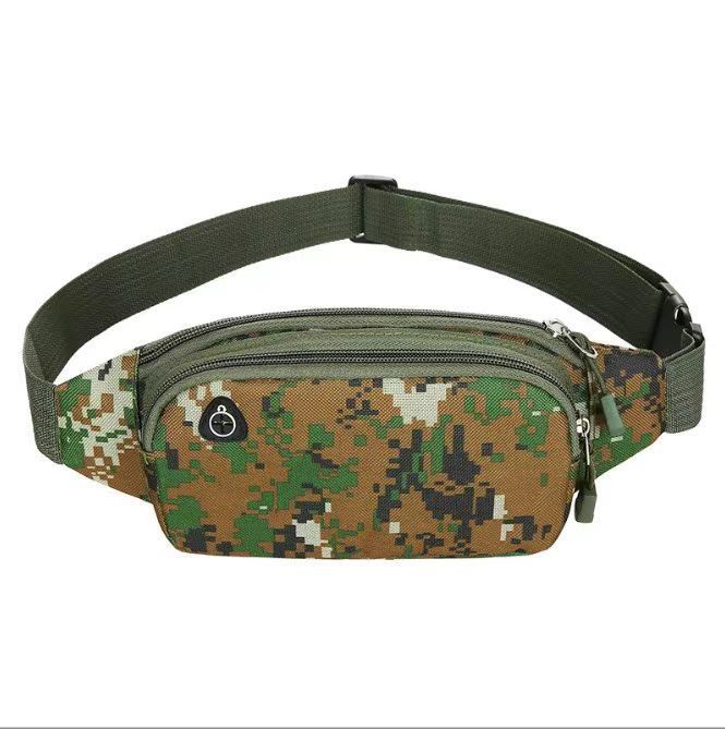 Men’s Bags Multifunctional Outdoor Leisure Canvas Waist Bag New Style Sports Running Mobile Phone Chest Bag Men's Splash Proof Business Cashier Bag_viptrois.com