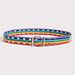 New Nylon Braided Double Exhaust Eyelet Belt Rainbow Stripes Stitching Fashionable And Versatile With Jeans_viptrois.com