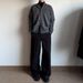 Autumn Winter Floral Wool Blend Half Turtleneck Sweater Unisex Cardigan Old Money Brown Gray Versatile Cleanfit_viptrois.com